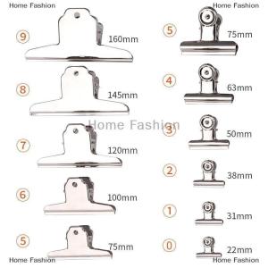 [COD] Home Fashion Stainless Steel Round Steel Clip Strong Multi-size Mountain Clip Metal Dovetail Clip Paper Clip Stationery