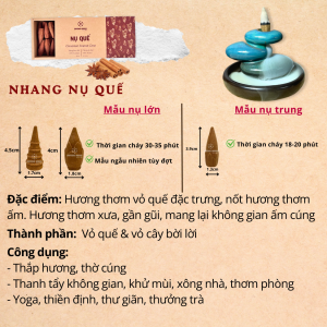 Trầm khói ngược Dương Minh xông nhà thắp hương thư giãn thanh lọc thu hút năng lượng tích cực