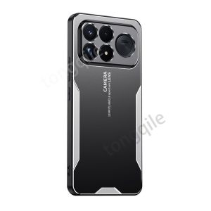 Vỏ kim loại cho POCO F9 cực kỳ chuyên nghiệp 5 gam f9pro f9ultra Xiaomi 2025 viền nhựa TPU mềm ốp điện thoại vỏ lưng mờ chống sốc Bumper đơn giản thời trang chống rơi không có dấu vân tay