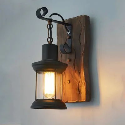 Retro Muji Wall Lamp Wall Sconces Wooden Wall Light Pendant Light Pendant Lamp Lampu Gantung Lampu Dinding Indoor Lighting Decoration Lamp