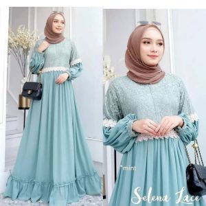Baju Muslim Modern SELENA LACE MAXI IK LD 112 CM PB 141 CM CERUTY BABYDOLL FULL PURING MIX BRUKAT RENDA ( BACA DESKRIPSI SEBELUM ORDER ) Gamis Dewasa Gamis Murah Meriah Promo Gamis Wanita Terbaru Dress Muslim Remaja Gamis Kondangan Polos BEST SELLER