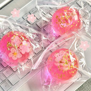 ZEEMIN Taba Squishy Pink Cherry Blossoms Stress Balls Sensory Fidget Toy Slow Rise Squishy Toys for Kids and Adults Squeeze Relax Gift