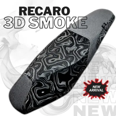 NMAX V2 3D SMOKE INDO CONCEPT TWO TONE DESIGN SEAT COVER FOR MOTORCYCLE 1PC