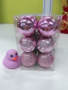 12Pcs/Box Christmas Tree Ball Decoration Xmas Ball Red Gold ornaments Hanging Tree Pendants The high