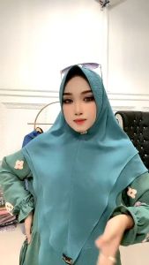 Priska Syakayla Syari COD LD100-125 PB140 Busui Set Khimar Baju Murah Gamis Syari Murah Elegant Terlaris