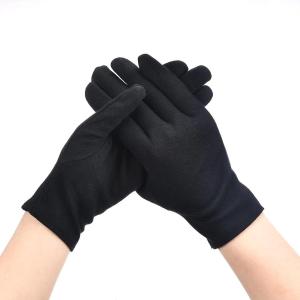 1Pair Jewelry Gloves Black Gloves Blend Cotton for Jewelry Inspection Driving Soft