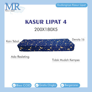 Kasur Lipat 4 Ukuran 200 x 180 / Kasur Busa Lantai Super Nyaman / Matras Foam King Size