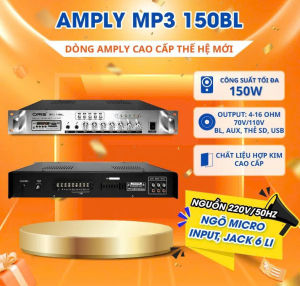 Amply phóng chính hãng Oris MP3-150BL công suất 150W loa âm tường loa treo tường - ORIS 150BL
