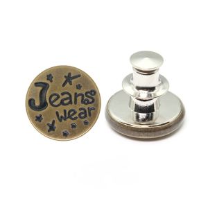 Adjustable Detachable Jean Button Pins waist button extender no-sew button adjustable waistband Skirts pants button replacement DIY clothing accessory
