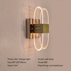 Seville 3 Colors Modern LED Wall Lights Indoor wall decor Lamps AC90-265V bedroom night wall lamp led Hallway Aisle Sconces Home decoration