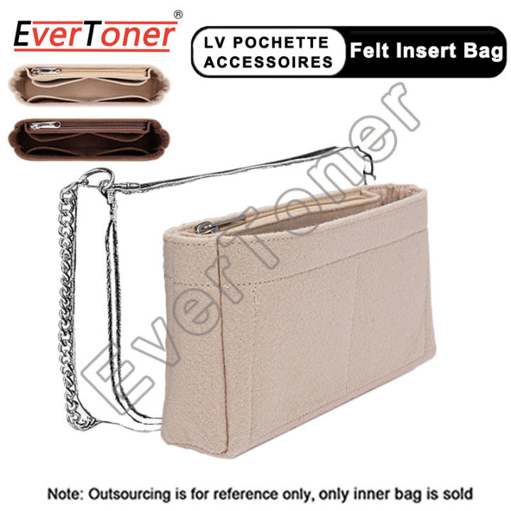 EverToner Felt Insert Bag สำหรับ LV POCHETTE ACCESSOIRES Insert