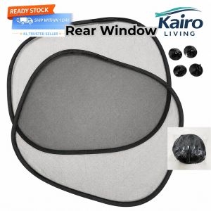 Car Sun Shade Net Window Suction Cup Mesh Foldable | Sunshade Kereta UV Protection Heat Block Window Screen 车窗防晒网