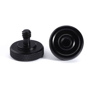 Canhtq 1 4 dual NUTS tripod MOUNT สกรู Double Layer เกลียวสกรู Mount Adapter Black Camera screw Mount สำหรับแฟลชกล้อง