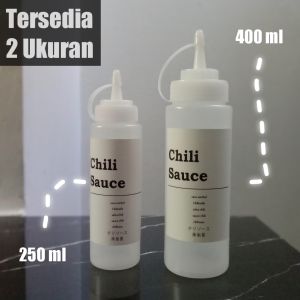 Botol Saus Plastik Tutup Lancip Set