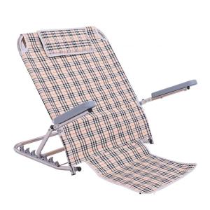 Enam Penyesuaian Backrest Lansia Bisa Dilipat / Rak Kursi Pasien Lumpuh Besi Tahan Karat / Sandaran Lansia Dengan Lengan Kursi Dan Bantalan