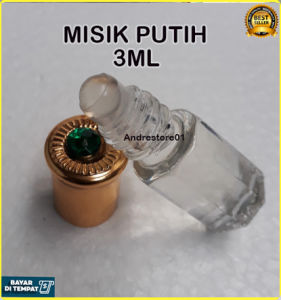MISIK PUTIH Minyak Wangi / Parfum Islami Tahan Lama / Minyak Misik Putih Bibit / Misik Putih Asli Kental / Parfum Non Alkohol Misik Putih