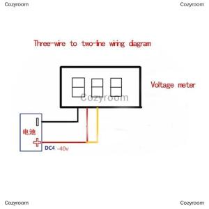 [COD] Cozyroom Ultra Small Green Digital DC 0.28 Inch Ultra Small Digital DC Voltage Meter LED Voltage Display Adjustable Digital Display Three Wire DC0-100V Battery Voltmeter