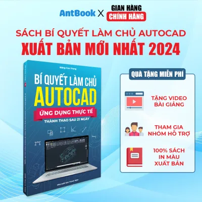 Sách Autocad Xuất Bản Chính Hãng Ứng Dụng Thực Tế In MàuTặng Kèm Video Hướng Dẫn