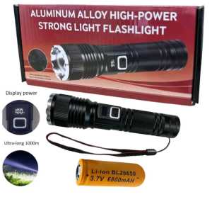 Lampu Suluh Rechargeable Super Bright Paling Terang dengan Zooming Flashlight - Lighting Outdoor lampu putih torch light heavy duty Led Alloy Portable senter led hunting torchlight