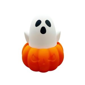 DNFIWN3 Tap Control Ghost Night Light Light Up USB Rechargeable Halloween Night Light Atmosphere Decoration Figurine Ghost Lamp Halloween Decor