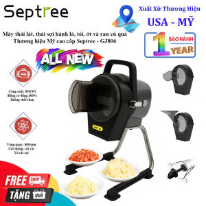 Máy thái lát thái sợi hành lá tỏi ớt và rau củ quả dùng cho quán ăn nhà hàng khách sạn. Thương hiệu Mỹ cao cấp Septree - GJ806