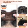 8x11-27cm 100% Human Hair Piece Black And Mocha Brown Hair Topper Hair Replacement Cover White Hair Breathable And Lightweight Wig Increase Hair Volume For Woman. 