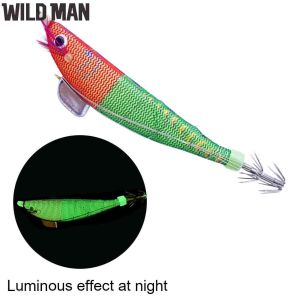 100mm 12g Sinking Luminous Artificial Wood Shrimp Bait Hook Fishing Lures
