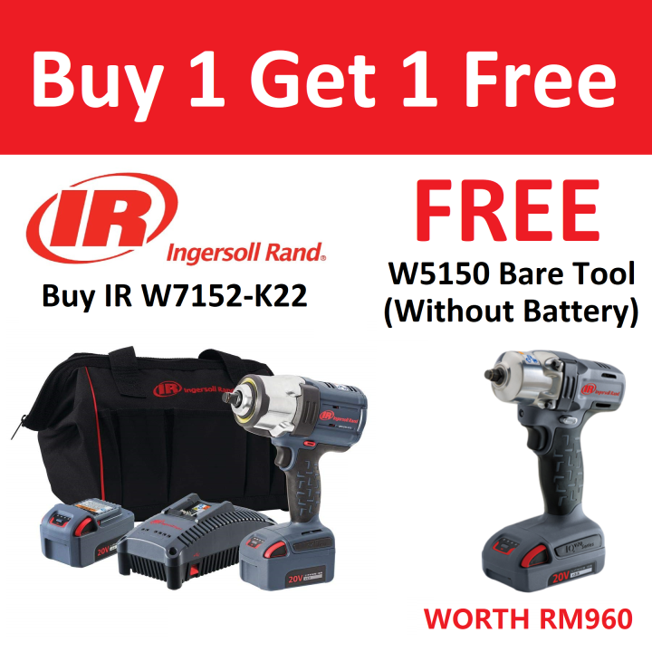 Ingersoll Rand Cordless Impact Wrench W7152-K-22 W5150 Bare Tool