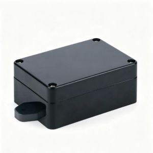 DIVATEN Small Ear Plastic Box Power Case Black/White Waterproof ABS Junction Box Transparent Cover