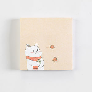 Cute Creative Four Season White Bear Cartoon/Note Book/Student Portable Posted-it N Times Sticky Message Stickers