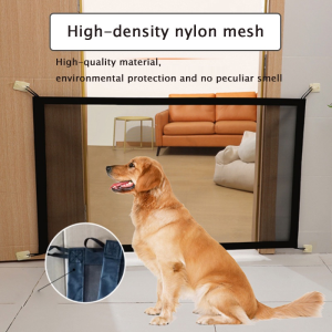 Dog Gate for Stairs Pet Gates for The House: Dogs Screen Mesh Gate for Doorways Stairways Indoor Safety 72CM Tall 180/110CM Wide