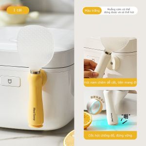 Vá Bới Cơm Chống Dính Thông Minh / Muỗng Múc Cơm / Thìa Xới Cơm Chống Dính Từ Tính Đế Hít-HAUSE