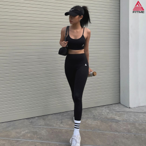 Quần tập gym yoga legging nữ cạp cao Fitme Zeta vải 2 lớp nâng v3 tôn dáng cao cấp QDZT