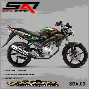 Stiker Custom Full Body VIXION Lama/Old - Decal Sticker Striping Variasi Motor VIXION Lama SDA.06