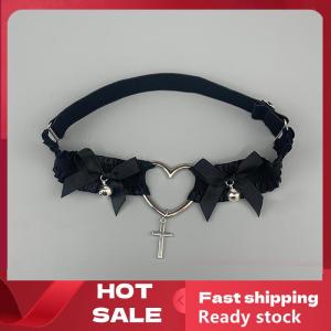 🚚【Local Express Delivery】🚚 Gothic Lace Garter Belt Heart Bowknot Cross Lolita Leg Garters Black White Elastic Choker Women Leg Ring Strap Cosplay Tools