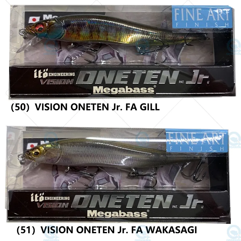 Nhật Bản Megabass tầm nhìn oneten Jr. 98mm 10.5g đình chỉ cá bass Mồi Câu  Cá Minnow jerkbait năng động nước mặn biển giải quyết từ tính