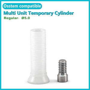Cylinder Tạm Multi Unit Regular Ø5.0 - Cùi Nhựa Tạm PEEK - Tương Thích Osstem - Làm Cầu Tạm Trên Multi Unit