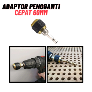 Adaptor Pengganti Mata Bor 60mm Hexagonal Adaptor Konverter Kopling Cepat