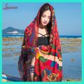 Khăn Boho Vintage Cao Cấp, Khăn Choàng Đi Biển Phong Cách, Chất Liệu Đũi Dày Dặn và Mềm, Dùng như Áo Chống Nắng, Khăn Bandana, Khăn Quàng Cổ, Khăn Choàng Cổ, Kết Hợp Cùng Bikini Đi Biển, LECARO STORE.