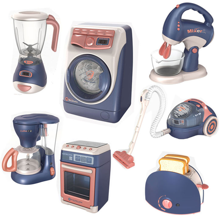 Mini Home Appliances Toy Set for Kids Children's Pretend Play House Toy