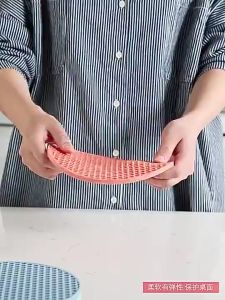 【SG 🚚】Round Silicone Heat Insulation Pad Honeycomb Design Table Mat Kitchen Potholder Coaster Bowl Pad