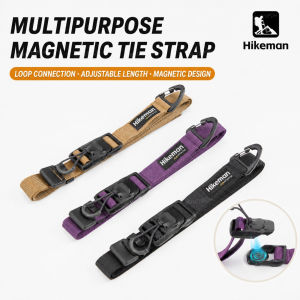 Magnetic Tie Strap Adjustable Luggage Binding Belt 120cm PP Webbing Gear Strap for Camping Travel Outdoor Hiking