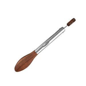 BAGUO(霸果) Stainless Steel Handle BBQ Grilling Tong Wood Head Non-slip Salad Bread Dessert Tong Kitchen Accessories Anti-scalding Food Clamp Canteen