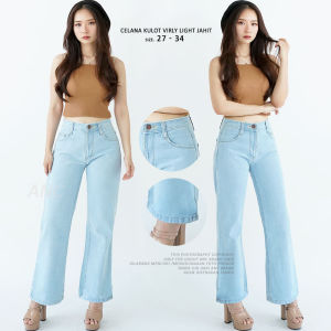 Celana Kulot Panjang Wanita - Celana Kulot Small Jumbo - Celana Kulot Light Jahit - Celana Panjang Kulot Best Seller