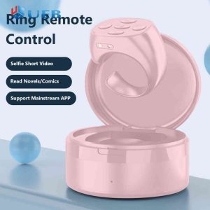 Smart Selfie Video Controller Bluetooth-compatible 5.3 Video Controller Automatic Page Turner Page Flipping with Charging Compartment for Mobile Phone