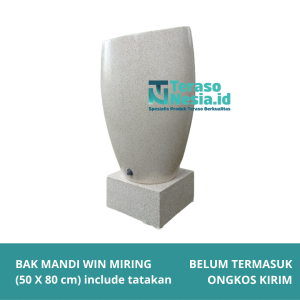 Bak mandi teraso tipe miring