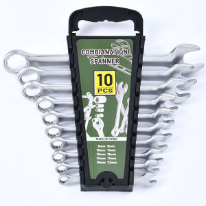 10pcs Combination Wrench Set 8 to 22mm Dual Purpose Wrench Set Auto and Home Repair Tools