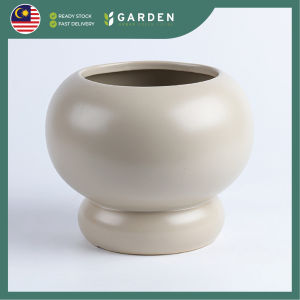 European Modern Minimalist Creative Ceramic Pot Personalized Design Round Desktop Decoration Indoor Ceramic Flower Pot
