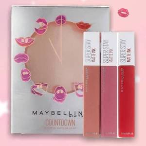 Promo Lipstik MYB super stay ink matte paket (isi.3)-Tnpa box lipcream lip gloss matte