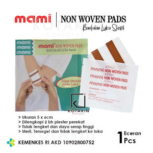 1Pcs - MAMI Non Woven Pads l Bantalan Luka Steril dengan Plester
